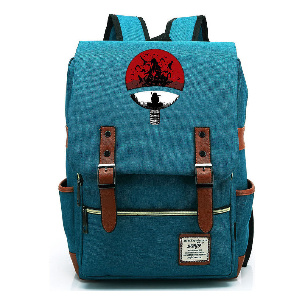 Naruto Printed Schoolbag Leisure Belt Buckle Classic Backpack Young Students