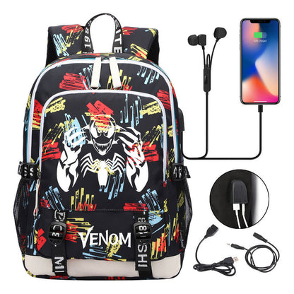 Youth Student Backpack Usb Men's And Women's Leisure Backpack