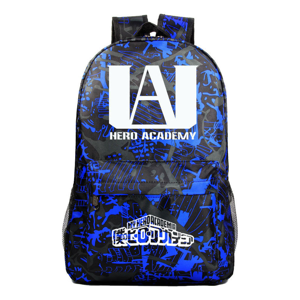 Cartoon Fashion Anime My Hero Academy Printed Youth Student Backpack Men's And Women's Leisure Backpack