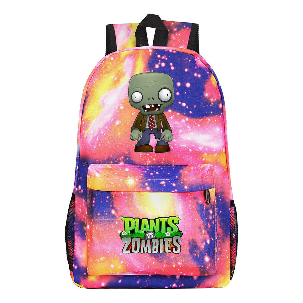 Game Plants Youth Student School Bag Men's And Women's Leisure Backpack