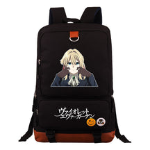 Violet Eternal Garden Printed Student School Bag Large Capacity Travel Bag Men's And Women's Backpack