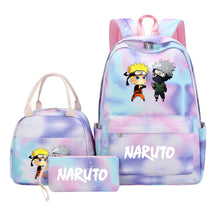 Naruto Girls School Bag Lunch Bag Three Piece Set Backpack Set