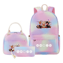Teenage Student Girl Backpack Lunch Bag Three Piece Set Backpack
