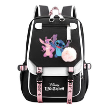 Interstellar Baby Stitch Usb Backpack With Casual Woven Strap Flip Back Backpack