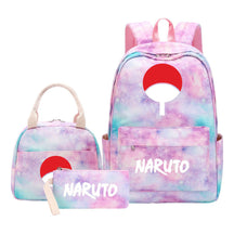 Naruto Student Girl Backpack Lunch Bag Three Piece Set Backpack Set