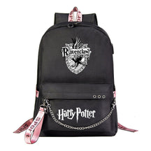 Fashion School Of Witchcraft And Wizardry Badge Usb Youth Student Backpack For Men And Women's Leisure Travel Backpack