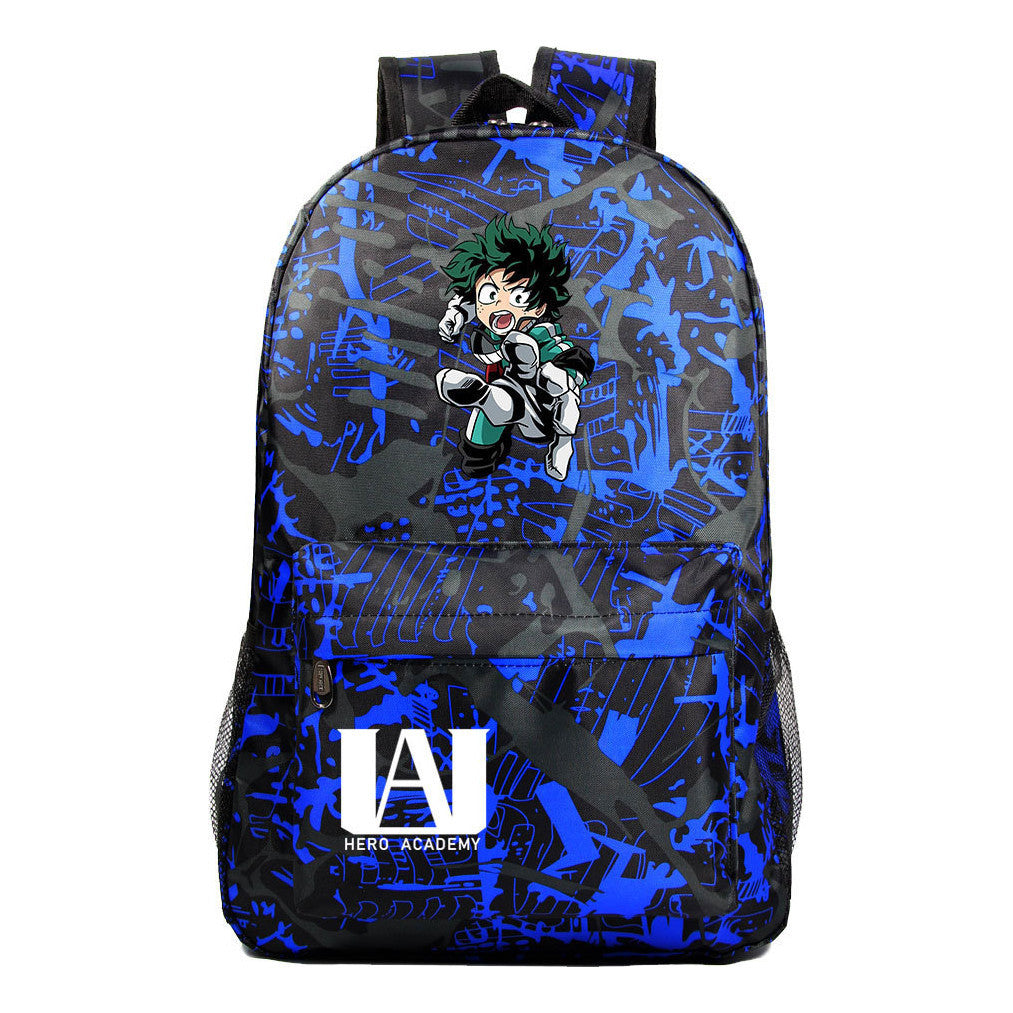 Cartoon Fashion Anime My Hero Academy Printed Youth Student Backpack Men's And Women's Leisure Backpack
