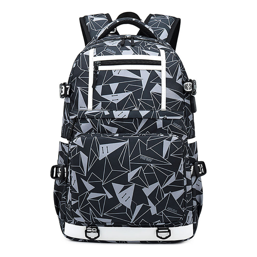 Cartoon Usb Youth Student School Bag Men's And Women's Backpack Leisure Travel Bag