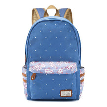 Printed Teenage Girl Student Backpack Casual Canvas Backpack