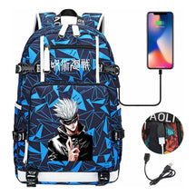 Printed Usb Youth Student Backpack Leisure Large Capacity Travel Backpack