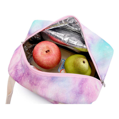 Cartoon Cute Three Bears Youth Student Girls School Bag Lunch Bag Three Piece Set Backpack Set