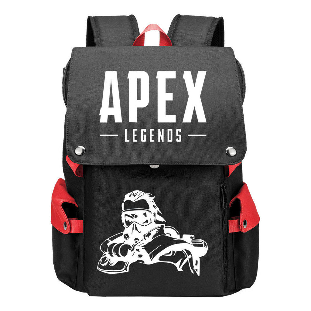Apex Hero Print Usb Charging Head Youth School Bag Casual Backpack