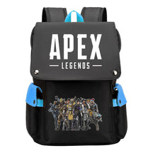 Apex Hero Print Usb Charging Cap Head Style Student School Bag Casual Backpack