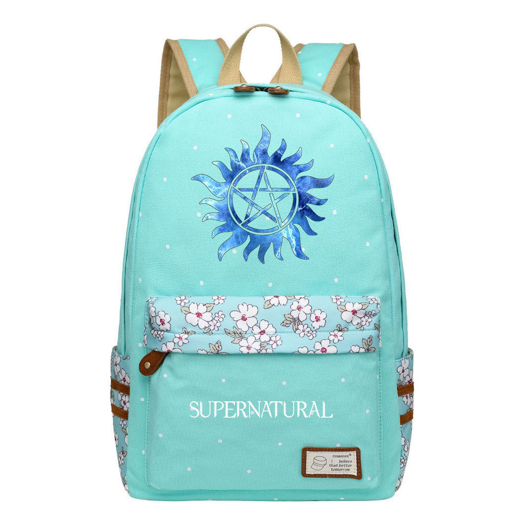 Evil Power Printed Student School Bag Fashion Casual Backpack