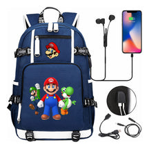 Super Mario Printed Teenage Student Backpack With Large Capacity For Men And Women's Leisure Travel Backpack