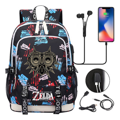 Usb Youth Student Backpack For Men And Women's Leisure Sports Backpack
