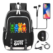 Printed Student Backpack Usb Men's And Women's Leisure Backpack