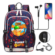 Printed Youth School Bag Usb Casual Backpack Travel Backpack