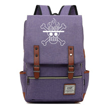 Anime One Piece King Luffy Printed Youth Student School Bag Men's And Women's Casual Belt Buckle Classic Backpack