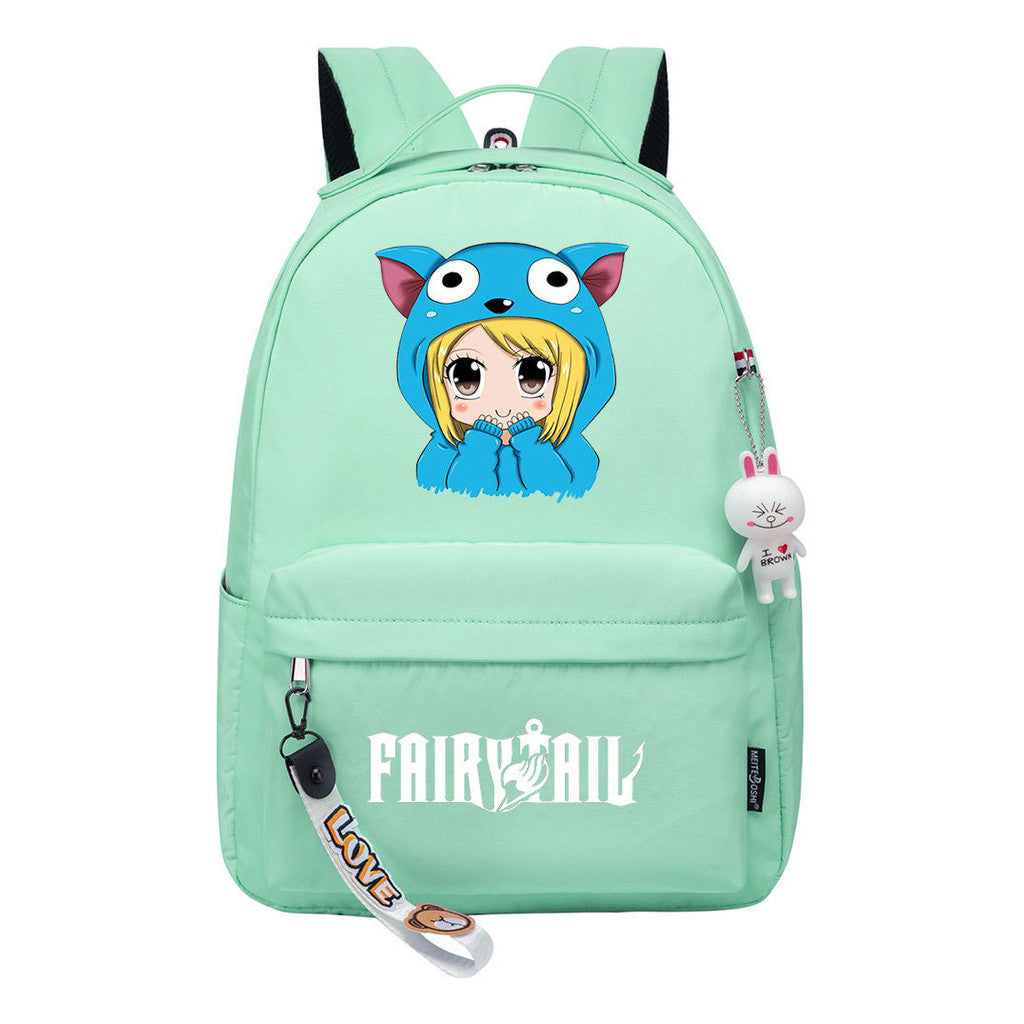 Printed Teenage Student Backpack, Casual Bag, Girl Backpack