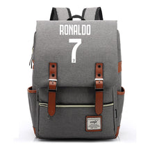 Football Star Cristiano Ronaldo Printed Student Backpack For Men And Women's Casual Classic Backpack