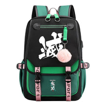 Cartoon Fashion Usb Youth Middle School Backpack For Boys And Girls Casual Woven Strap Flip Back Backpack
