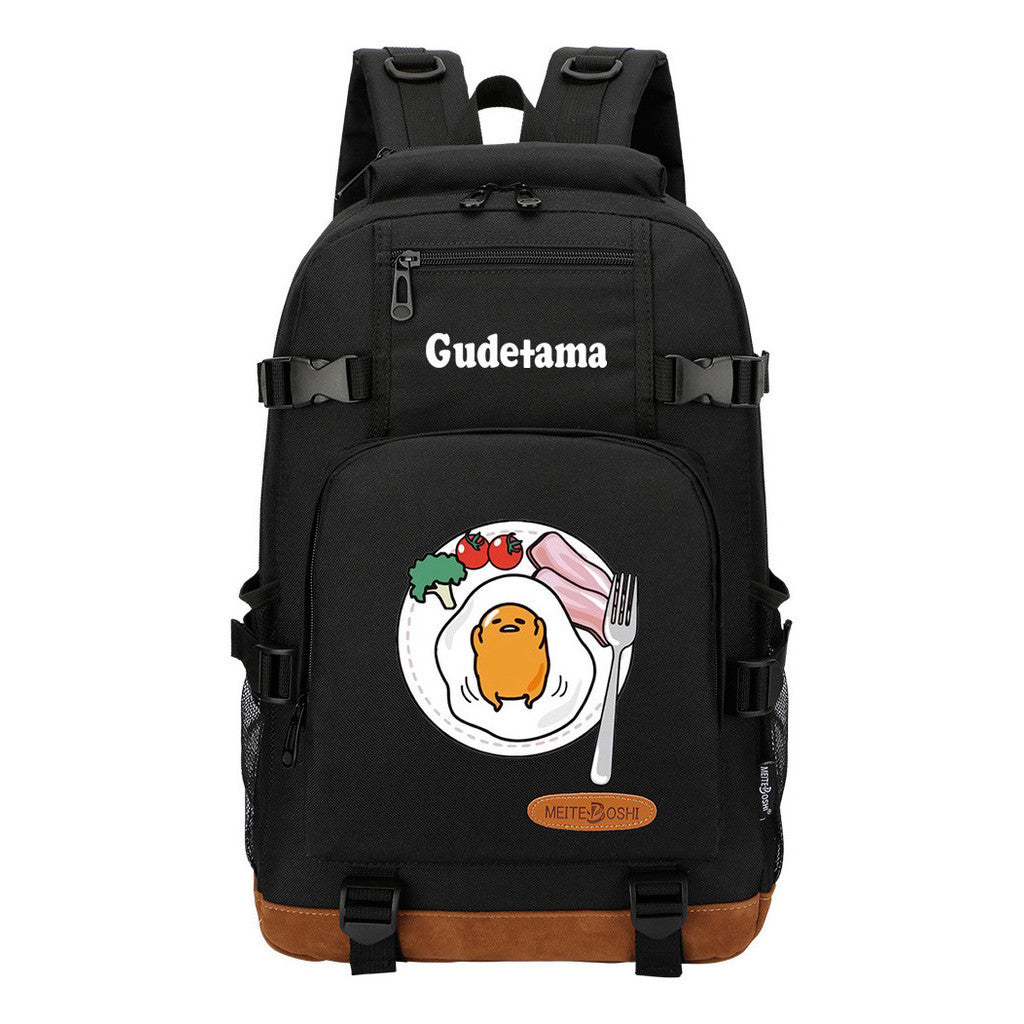 Lazy Teenage Student Backpack, Boys And Girls Backpack