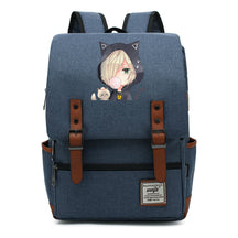 Yuri On The Ice Student Backpack, Men's And Women's Leisure Belt Buckle Backpack