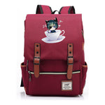 Black Deacon Youth Student School Bag Men's And Women's Leisure Belt Buckle Backpack