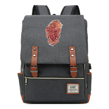 School Of Witchcraft And Wizardry Youth Student Backpack Usb Leisure Belt Buckle Backpack
