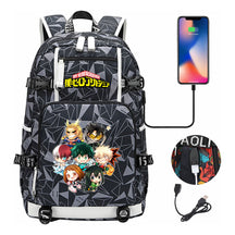 My Heroes Academy Usb Youth Student Backpack For Men And Women's Travel Backpacks