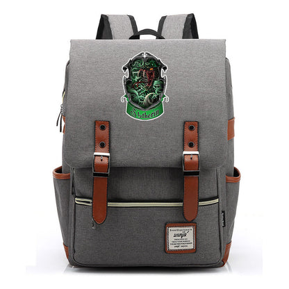 Academy Of Magic Print Teen Student School Bag For Men And Women Casual Belt Buckle Classic Backpack 43*29*13.5cm