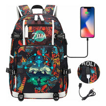 Printed Youth Student School Bag Large Capacity Leisure Travel Backpack