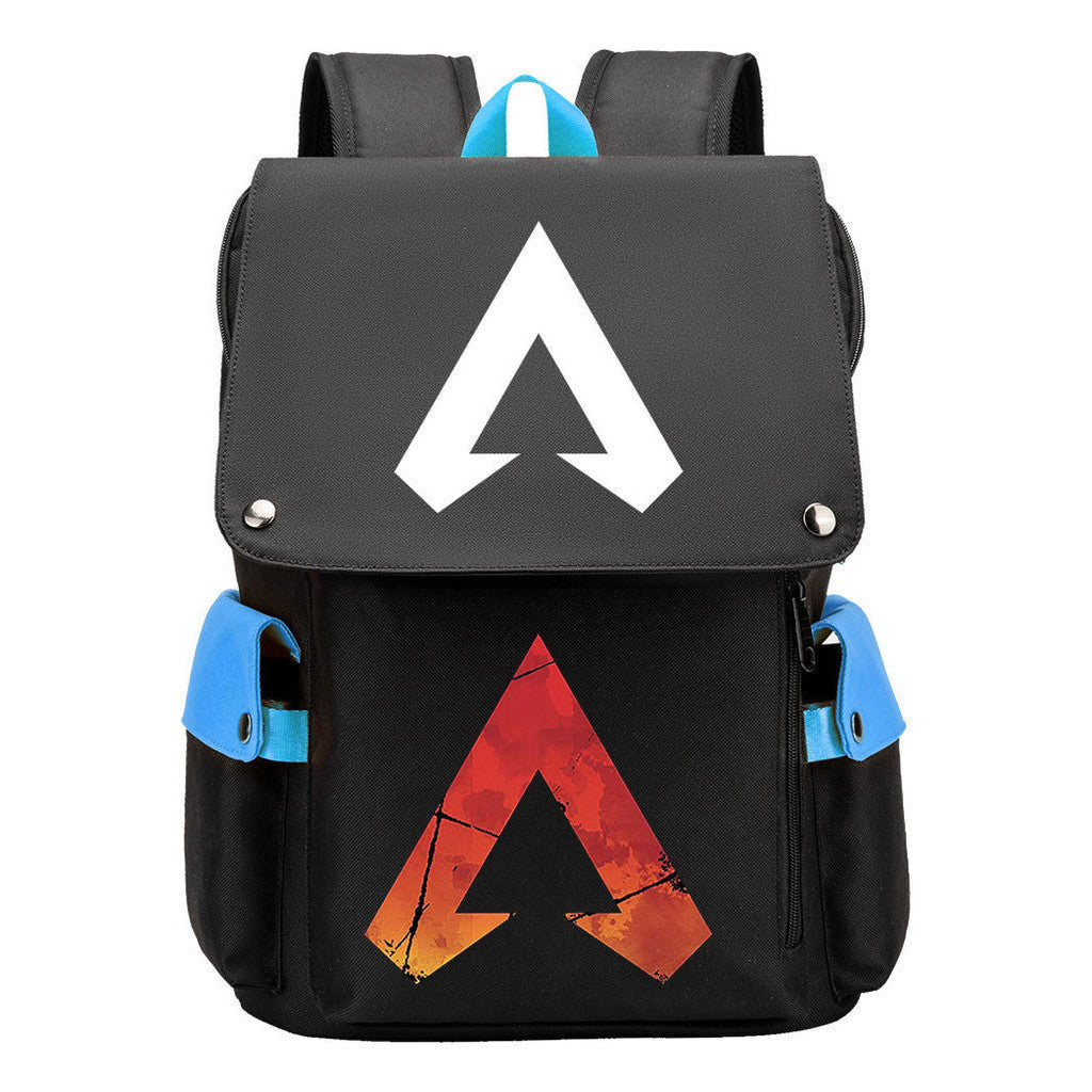 Apex Hero Print Usb Charging Head Youth School Bag Casual Backpack
