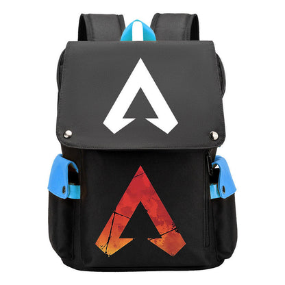 Apex Hero Print Usb Charging Head Youth School Bag Casual Backpack