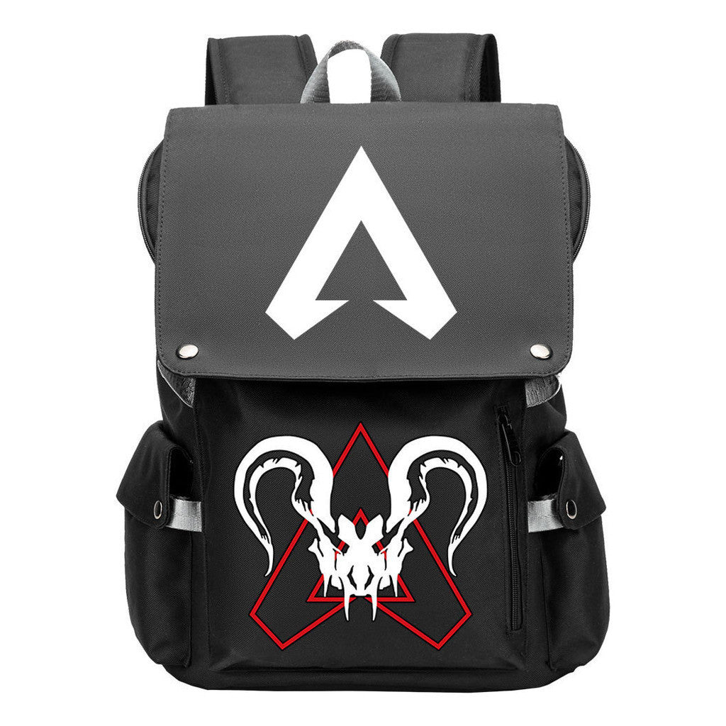 Apex Hero Print Usb Charging Head Youth School Bag Casual Backpack