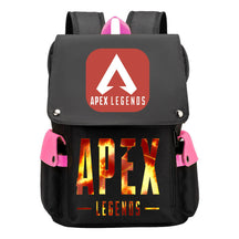 Apex Hero Print Usb Charging Cap Headpiece Student Backpack Leisure Backpack