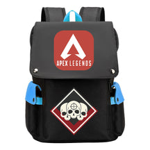 Apex Hero Print Usb Charging Cap Headpiece Student Backpack Leisure Backpack