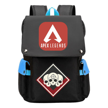 Apex Hero Print Usb Charging Cap Headpiece Student Backpack Leisure Backpack