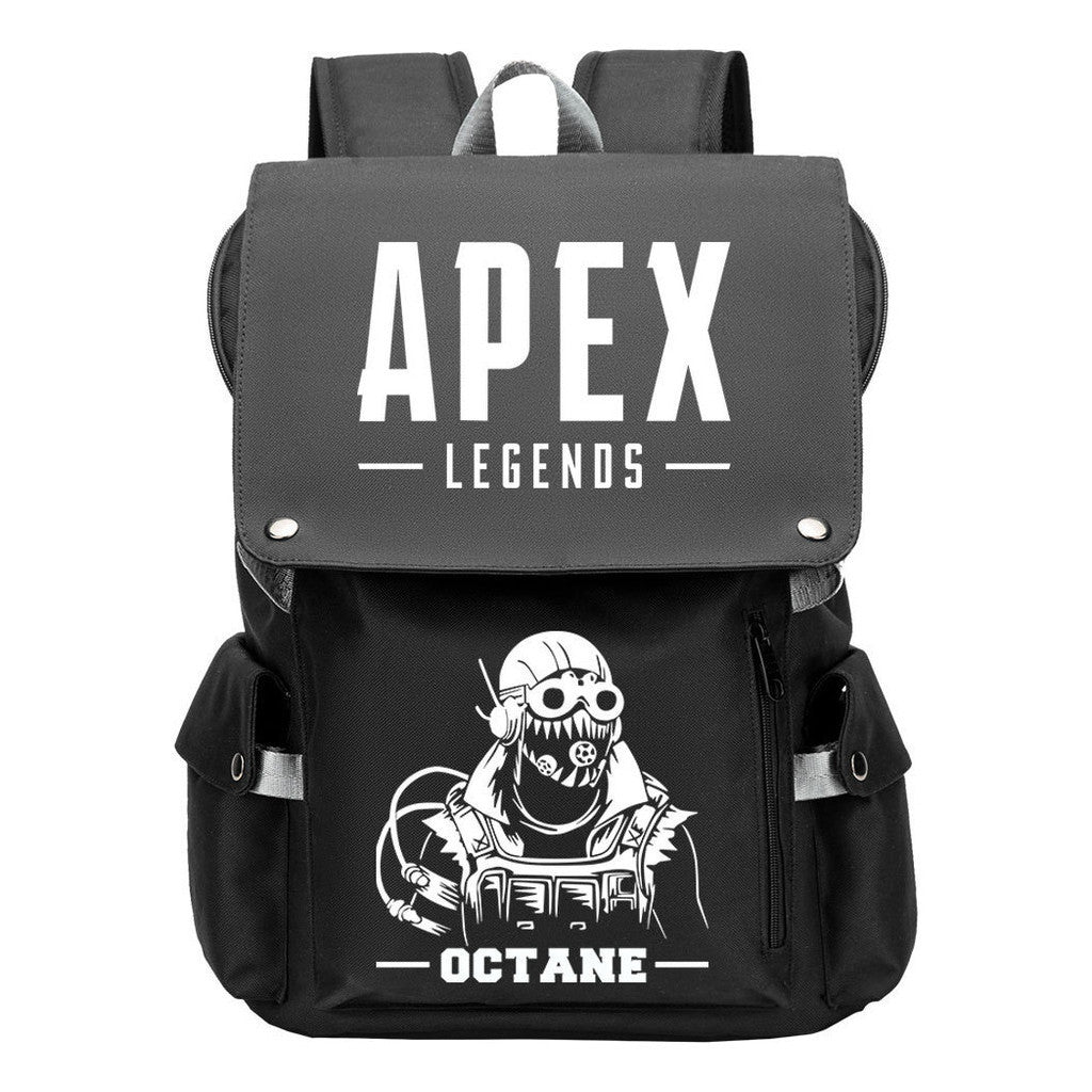 Apex Hero Print Usb Charging Head Youth School Bag Casual Backpack