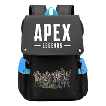 Apex Hero Print Usb Charging Cap Head Style Student School Bag Casual Backpack
