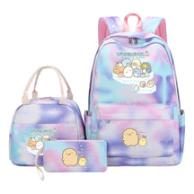 Corner Biology Student School Bag Lunch Bag Three Piece Set Backpack Set