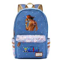 Anime Pirate Wang Lufei Printed Book Bag Fragmented Flower Leisure Backpack