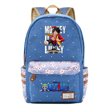 Anime Pirate Wang Lufei Printed Student School Bag Fragmented Flower Leisure Backpack