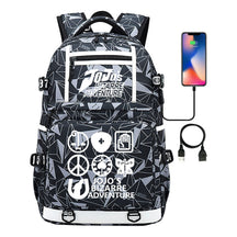 Comic Joe's Wonderful Adventure Print Usb Youth Student Backpack For Men And Women's Leisure Travel Backpack