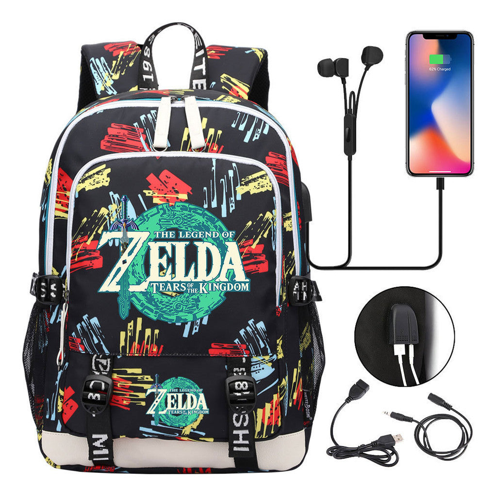 Usb Student Backpack For Men And Women's Leisure Sports Backpack