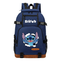 Anime Star Baby Stitch Printed Student Backpack Men And Women's Leisure Travel Backpack