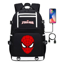 Superhero Printed Youth Student Backpack Men And Women's Leisure Travel Backpack