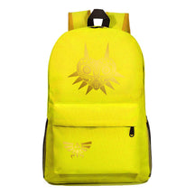 Golden Printed Student Backpack Casual Backpack
