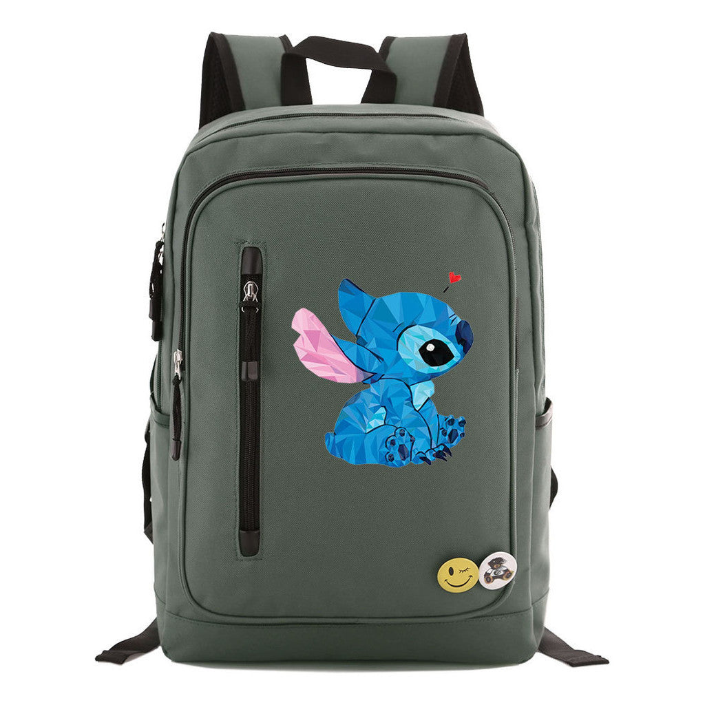 Sports Football Star Printed Youth Student Backpack For Leisure Travel Backpack